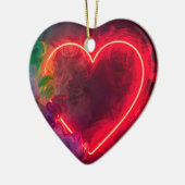 The Smoking Red Hot Valentine Heart on a Keramik Ornament (Links)