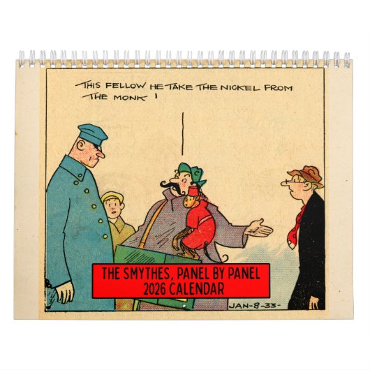 "The Smythes" Panel-by-Panel 2026 Wall Calendar Kalender (Titelbild)