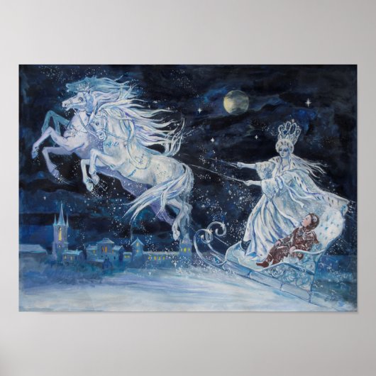 "The Snow Queen" Illustration von Elena Ringo Poster (Vorne)