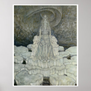 The Snow Queen Poster von Edmund Dulac