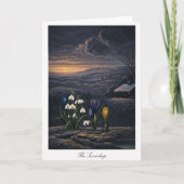 The Snowdrop — Modern Botanical Reinterpretation Karte (Vorderseite)