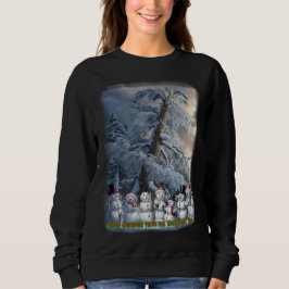 The Snowman Family wish you a Merry Christmas on   Sweatshirt