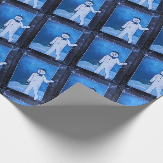 The Snowman's Escape Painting by Alfred Fox Geschenkpapier (Ecke)