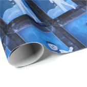 The Snowman's Escape Painting by Alfred Fox Geschenkpapier (Rolleneckpunkt)