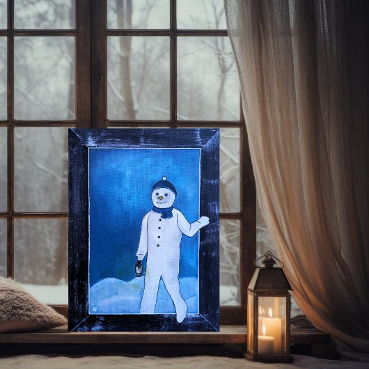 The Snowman's Escape Painting by Alfred Fox Karte