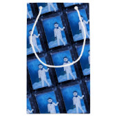 The Snowman's Escape Painting by Alfred Fox Kleine Geschenktüte (Rückseite)