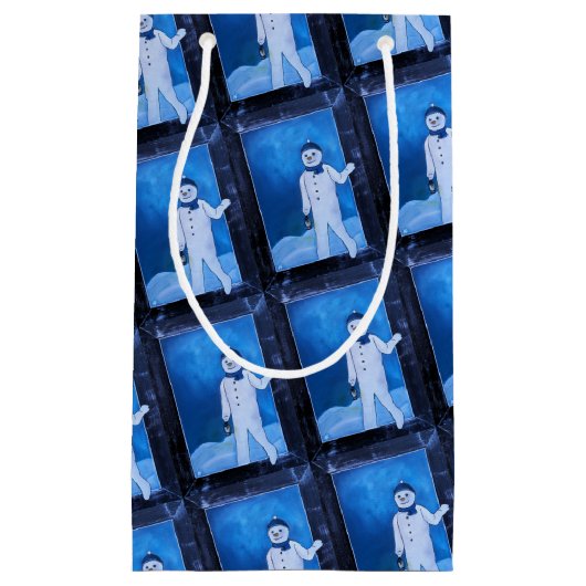 The Snowman's Escape Painting by Alfred Fox Kleine Geschenktüte (Vorderseite)