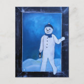 The Snowman's Escape Painting by Alfred Fox Postkarte (Vorderseite)