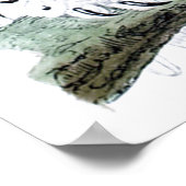 "The Snowy Owl ~offizieller Vogel von Quebec" Poster (Ecke)