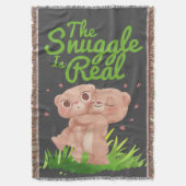 The Snuggle is Real Cute Bear Hugs Decke (Vorderseite Vertikal)