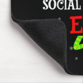 The Social Worker Elf Christmas Elf Matching Famil Mousepad (Ecke)