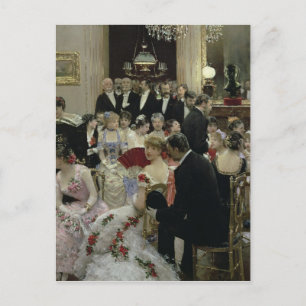 The Soiree, c.1880 Postkarte