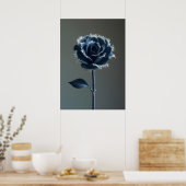 The Solitary Pride of a Reconstructed Denim Rose Poster (Küche)