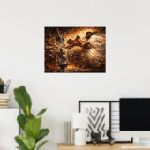 The Solution: Divine Syringe Rescue Art Poster (Heimbüro)