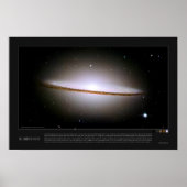 The Sombrero Galaxy (Messier 104, M104) Poster (Vorne)