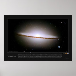 The Sombrero Galaxy (Messier 104, M104) Poster