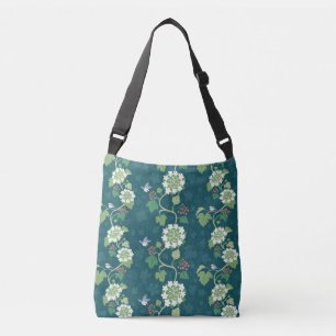 The Song of Chickadees Birds Green Cross-over Bag Tragetaschen Mit Langen Trägern