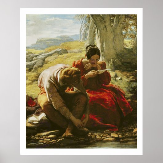 The Sonnet, 1839 (oil on panel) Poster (Vorne)