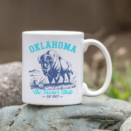 The Sooner State Bison Art – Oklahoma State Design Kaffeetasse