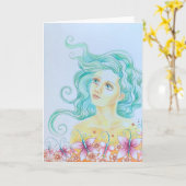 "The Soul Emerges" Greeting card Karte (Gelbe Blume)