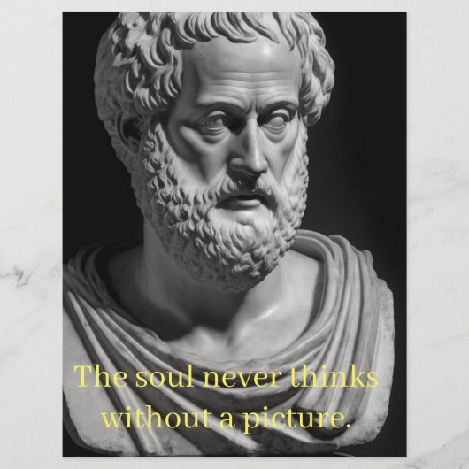 The soul never thinks without a picture (Vorderseite)