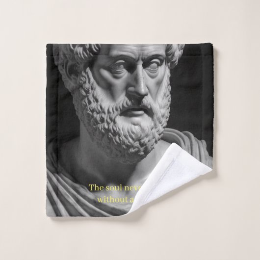 The Soul never thinks without a Picture Badhandtuch Set (Waschlappen)