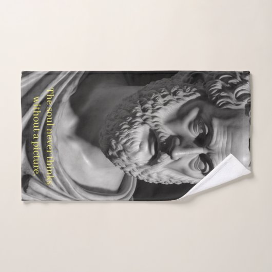 The Soul never thinks without a Picture Badhandtuch Set (Handtuch)