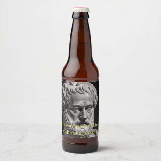 The Soul never thinks without a Picture Bierflaschenetikett (Vorderseite)