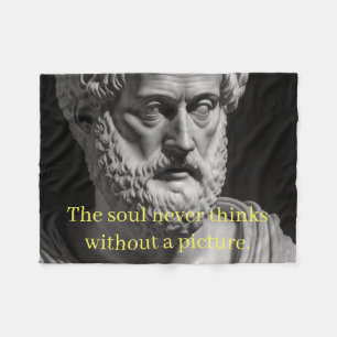 The Soul never thinks without a Picture Fleecedecke