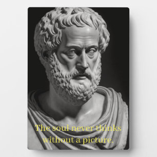 The Soul never thinks without a Picture Fotoplatte