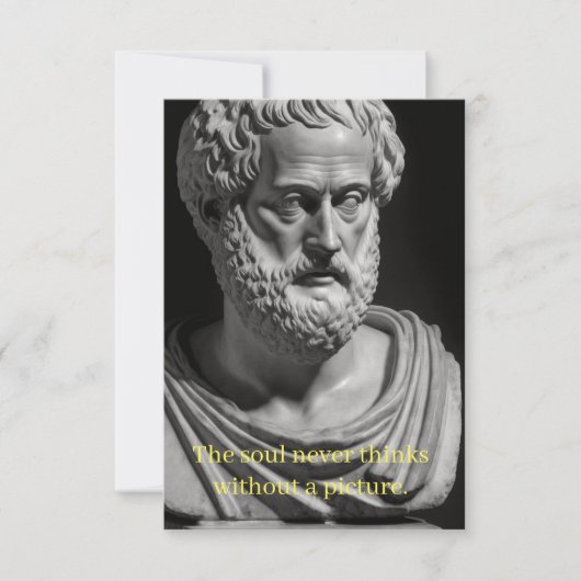 The Soul never thinks without a Picture Karte (Vorderseite)