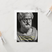 The Soul never thinks without a Picture Karte (Vorderseite/Rückseite Beispiel)