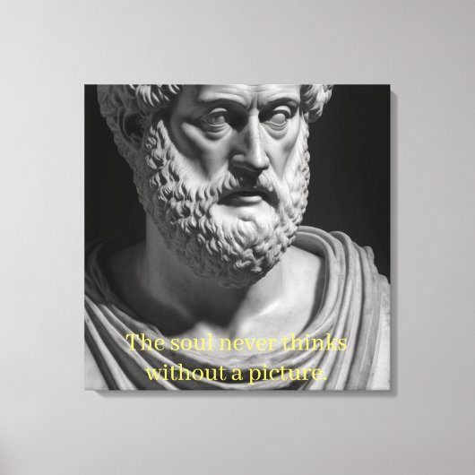The Soul never thinks without a Picture Leinwanddruck (Vorderseite)