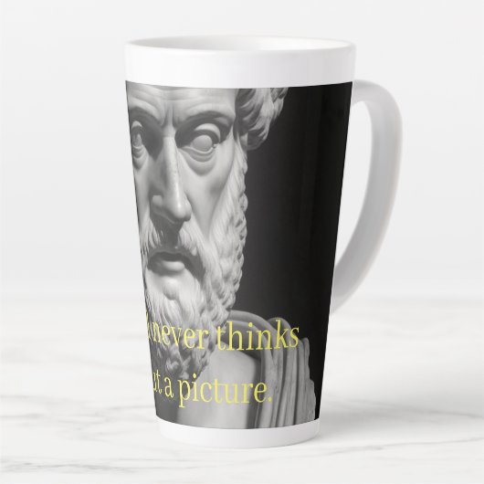 The Soul never thinks without a Picture Milchtasse (Rechte Ecke)