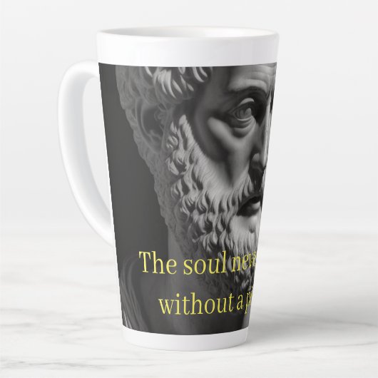 The Soul never thinks without a Picture Milchtasse (Linke Ecke)