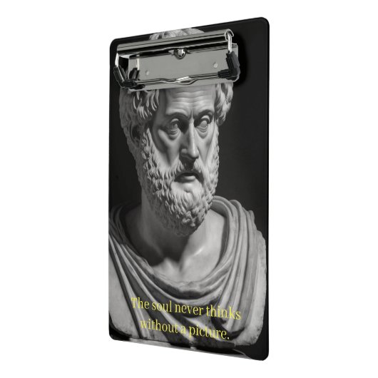 The soul never thinks without a picture mini klemmbrett (Gewinkelt2)