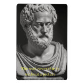 The soul never thinks without a picture mini klemmbrett (Rückseite)