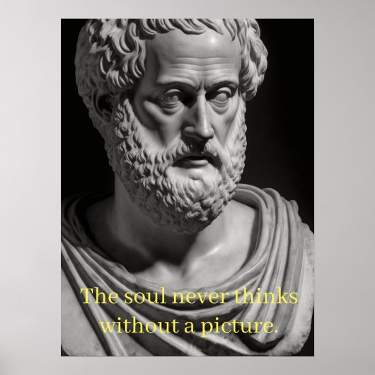 The Soul never thinks without a Picture Poster (Vorne)