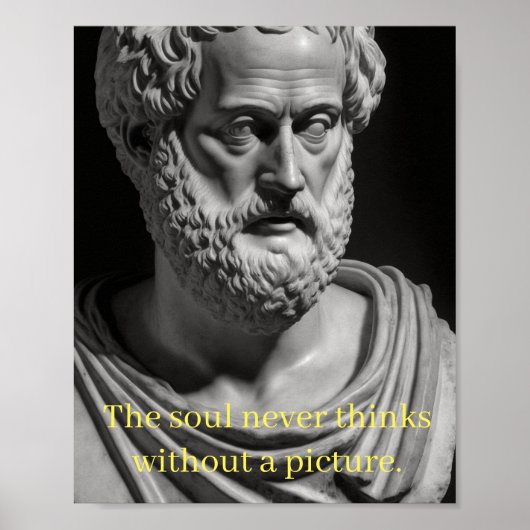 The Soul never thinks without a Picture Poster (Vorne)