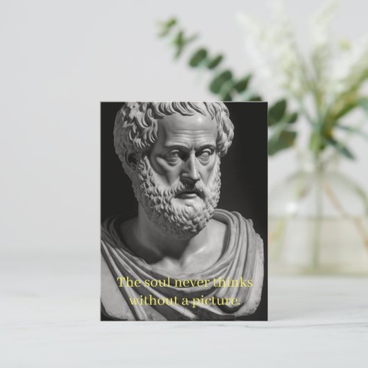 The Soul never thinks without a Picture Postkarte (Stehend Vorderseite)