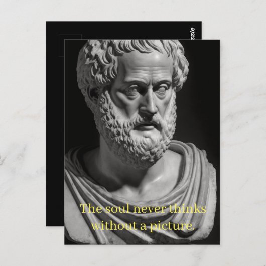 The Soul never thinks without a Picture Postkarte (Vorne/Hinten)