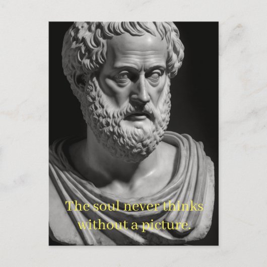 The Soul never thinks without a Picture Postkarte (Vorderseite)