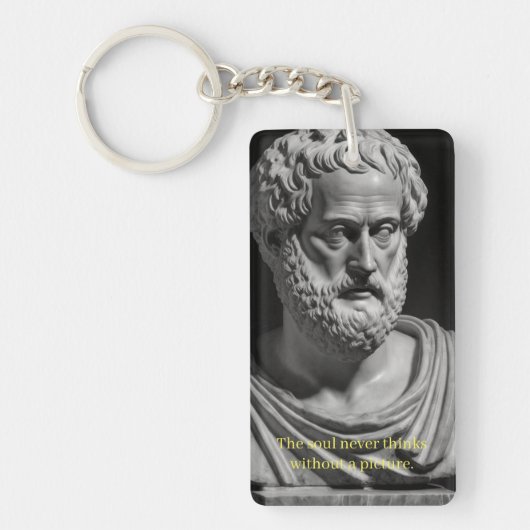 The soul never thinks without a picture schlüsselanhänger (Vorderseite)