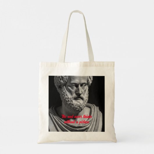 The Soul never thinks without a picture Tragetasche (Rückseite)