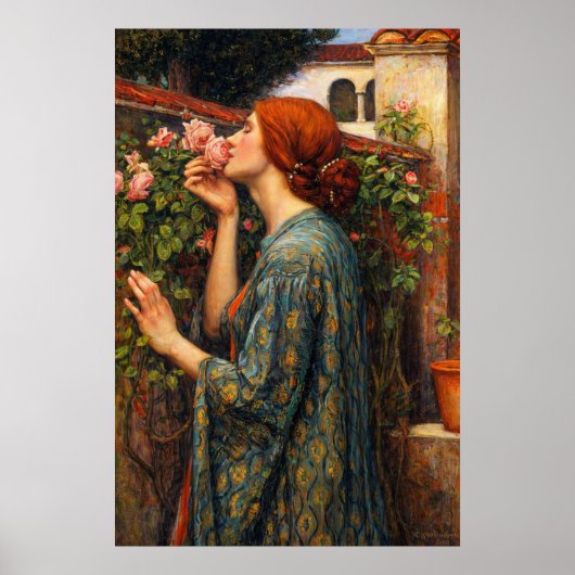 The Soul of the Rose by John William Waterhouse Poster (Vorne)