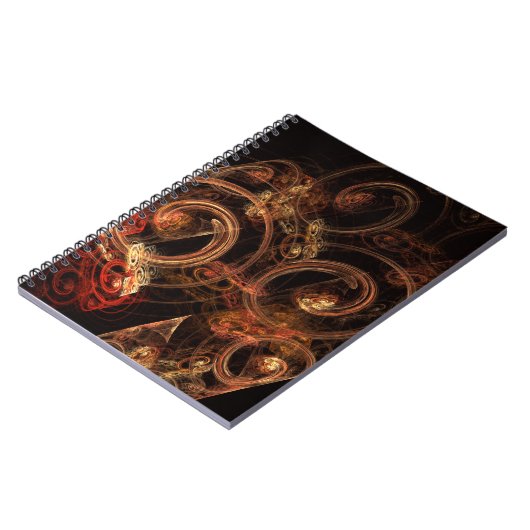 The Sound of Music Abstrakt Art Notebook Notizblock (Linke Seite)