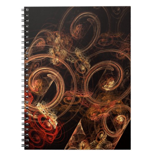 The Sound of Music Abstrakt Art Notebook Notizblock (Vorderseite)