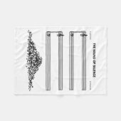 The Sound Of Silence Funny Musical Fleecedecke (Vorderseite (Horizontal))