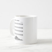 The Sound Of Silence Funny Musical Kaffeetasse (Vorderseite Links)
