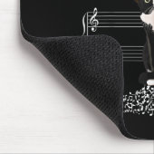 The Sound Of Silence Music And Cats Lover Mousepad (Ecke)